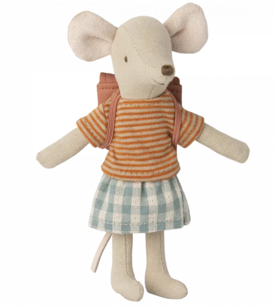 Maileg Tricycle Mouse, Big Sister - Old Rose