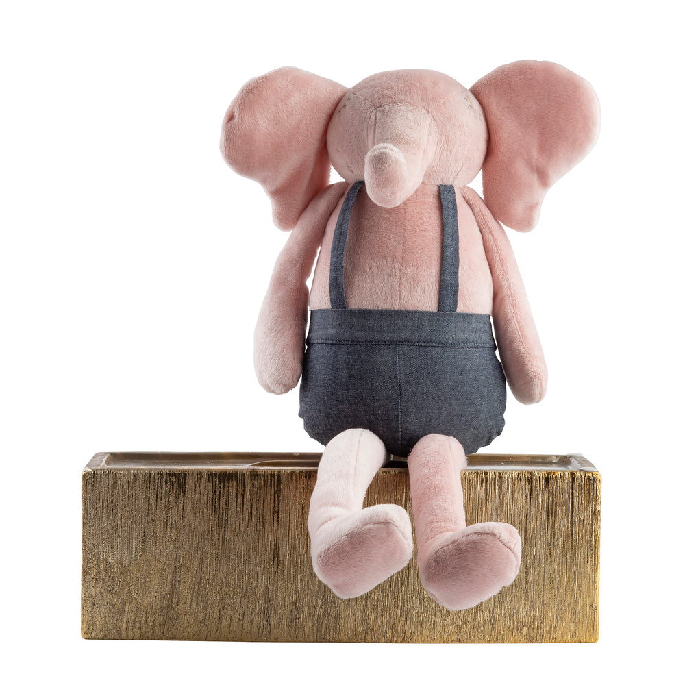 Pink Elephant Huggie Doll