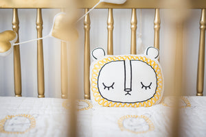 Yellow Lion Pillow