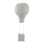 Black Pinstriped Small Hot Air Balloon Mobile