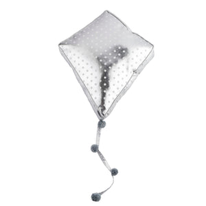 
            
                Load image into Gallery viewer, Silver Polka dot Kite Mobile and Wall Decor
            
        