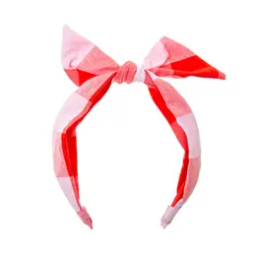 Check Tie Headband