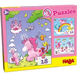 
            
                Load image into Gallery viewer, Unicorn Glitterluck Puzzles by HABA
            
        